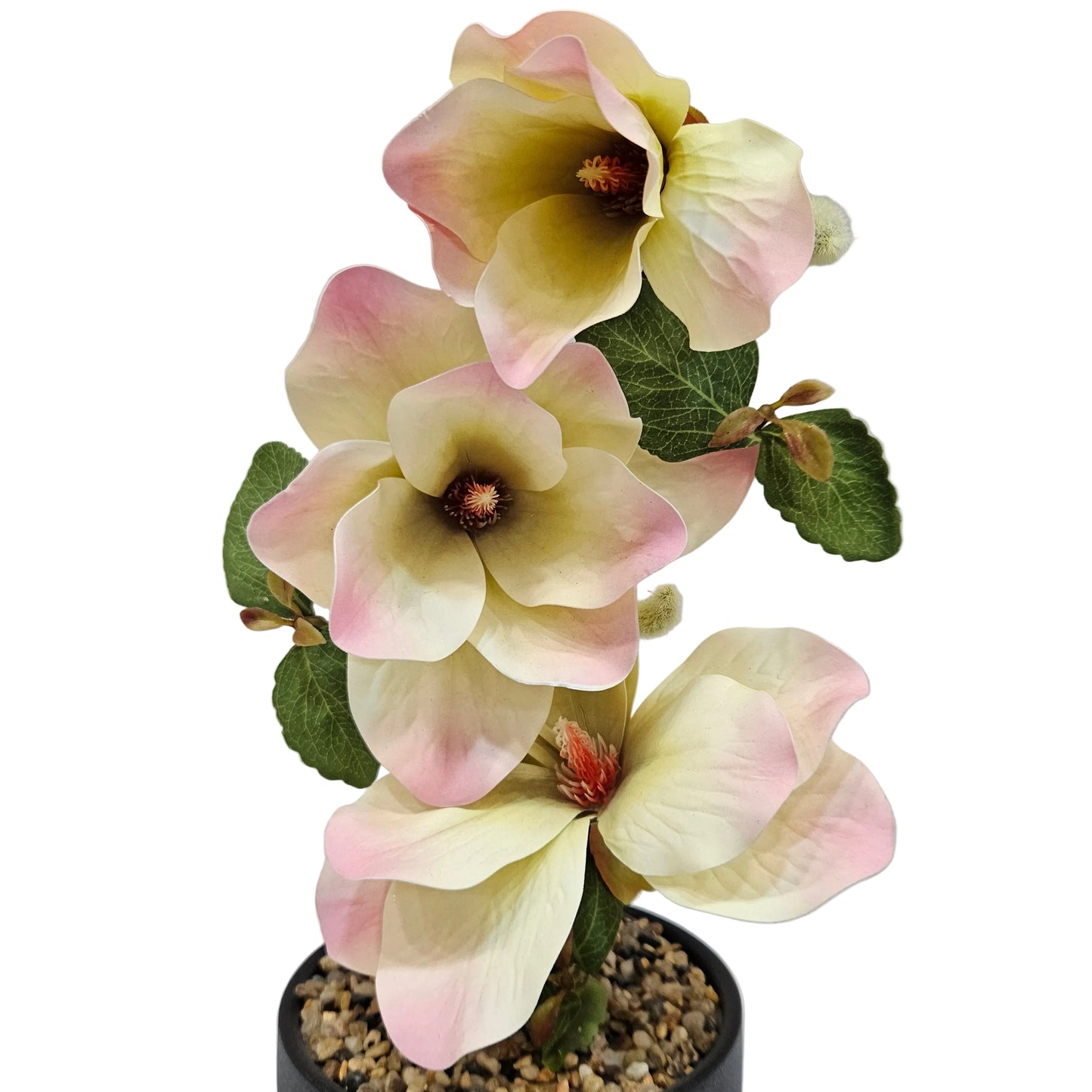 Artificial Magnolia plant banquet in vase for home & Office decoration