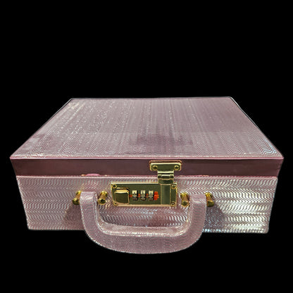 Jewellery Box For Women,Portable Travel Jewellery Organiser Box For Ring,Earrings & Bracelet with number locking