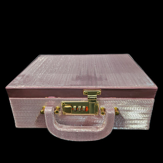 Jewellery Box For Women,Portable Travel Jewellery Organiser Box For Ring,Earrings & Bracelet with number locking