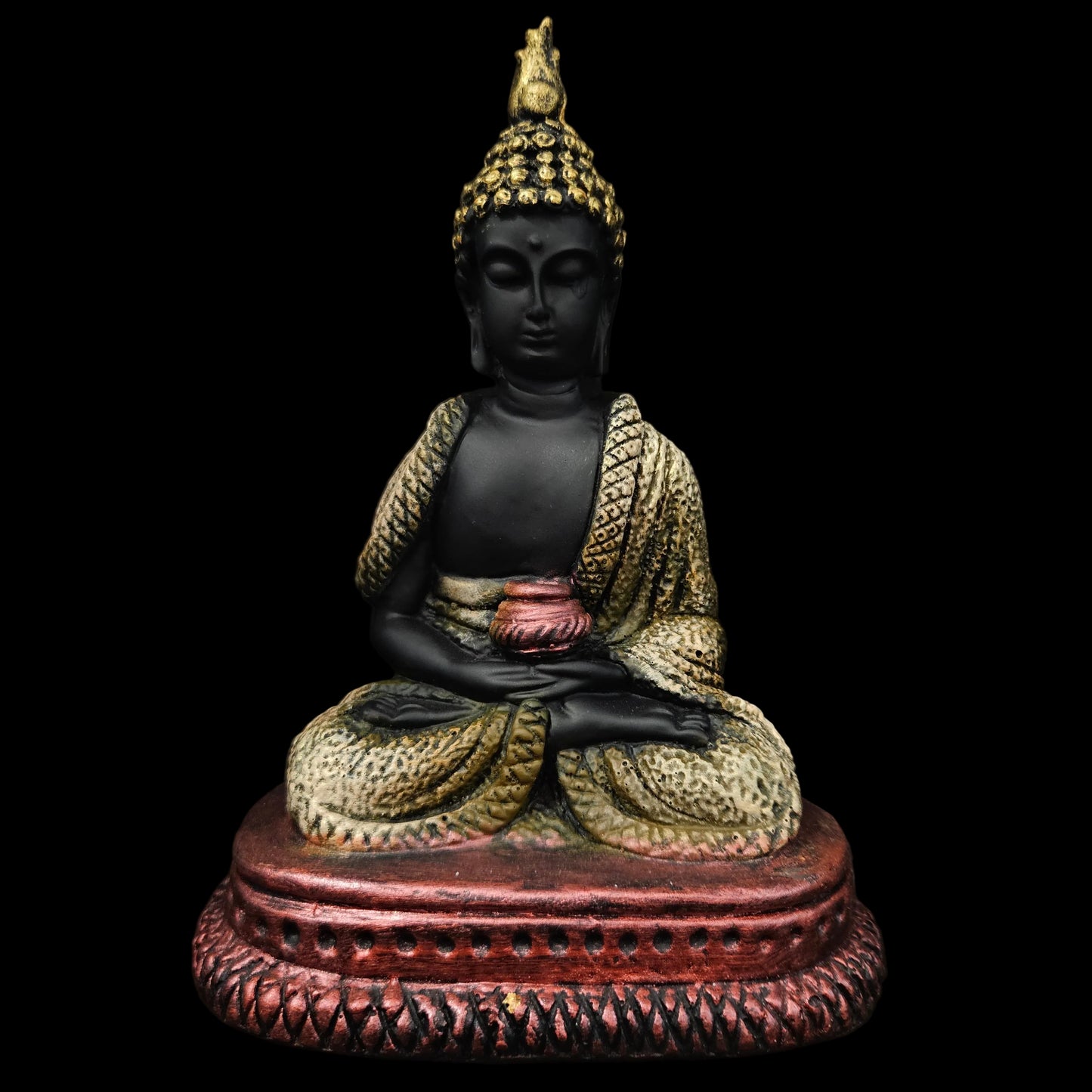 Polyresin Sitting Buddha Idol Handcrafted Statue Showpiece for HomeDecor,Living Room Decoration Gift Items