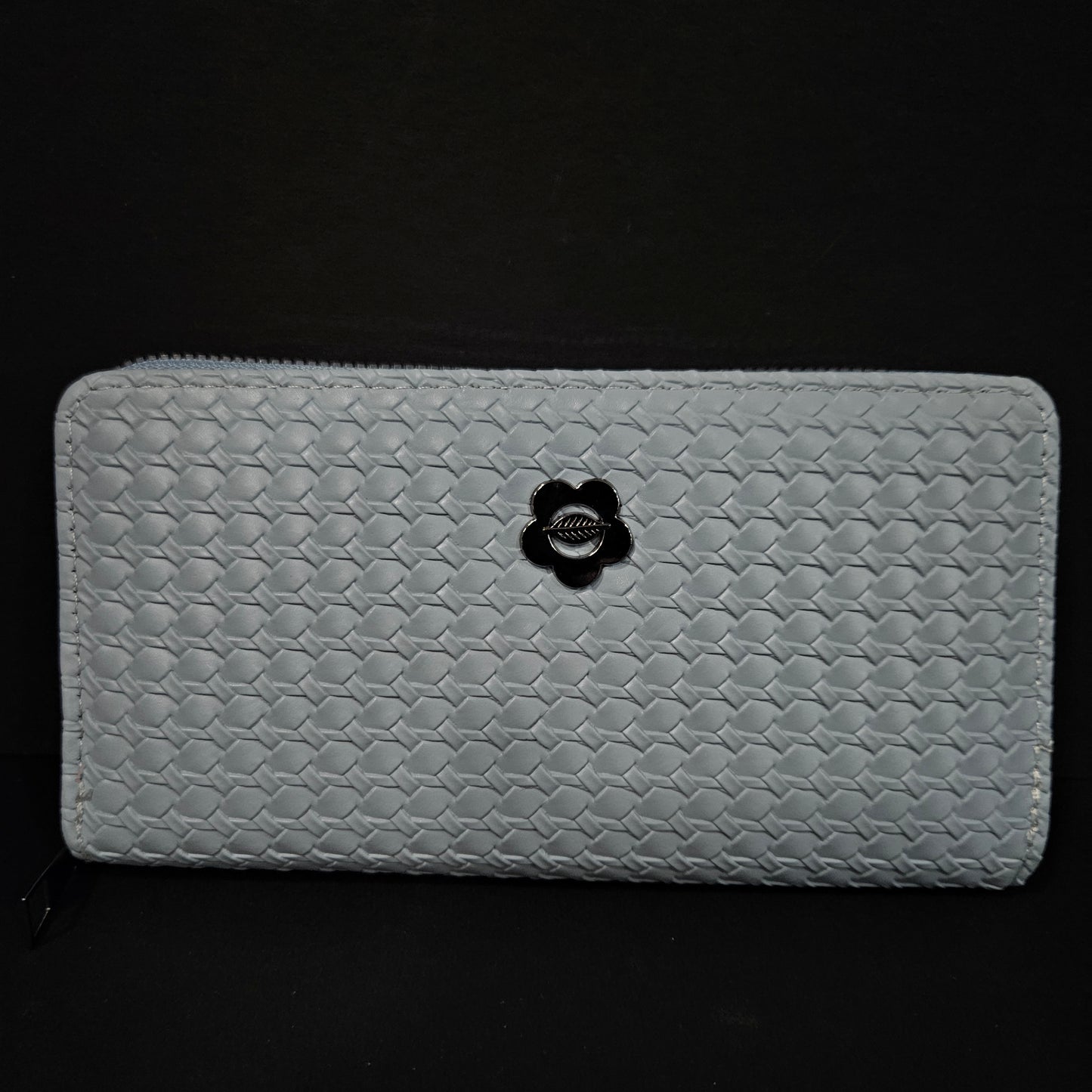Leather Thin Slim Wallets for Women with Zipper