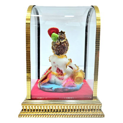 Little Krishna makhan Polyresin stones decorative cabin idol Showpiece Figurine