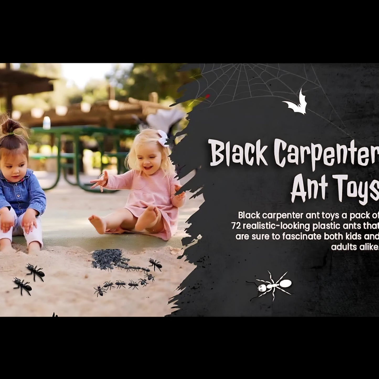 Happy Halloween Creepy Creatures Ant Toys Realistic Looking Ants for Halloween