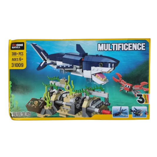 Undersea Creature Multificence 3model 388+pcs kit set for kids above 6years old