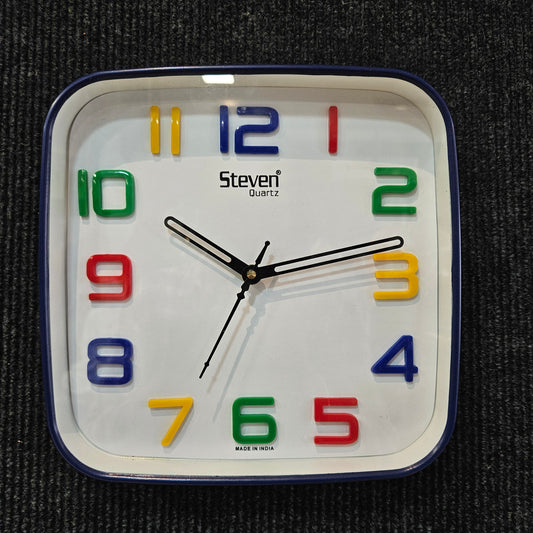 Analog vintage Clock with multi colour Wall Clock for Bedroom, Hall, Drawing Room and Home