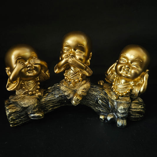 Laughing Baby Monk Buddha a Home decor Item for Gifting Decorative Showpiece for Office Living Room Table