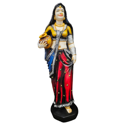 Rajasthani Traditional women Polyresin Statue Showpiece Figurine for gifting & home Decor