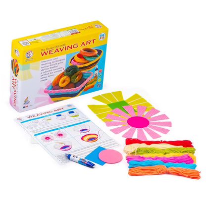 RATNA'S Weaving Art DIY Kit Crafting Stylish Basket Art & Craft Learning Toys for Kids Ages 6+
