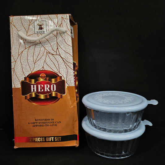 Hero 2 piece gift set groceries storage container with Lid for multi purpose usage