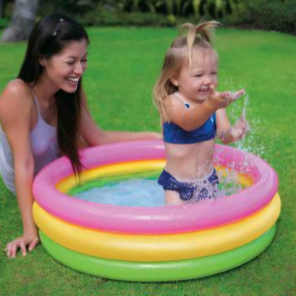 Intex wet set Round Pool for Kids above 3years Bath Kiddie Pool for Summer Play Pool