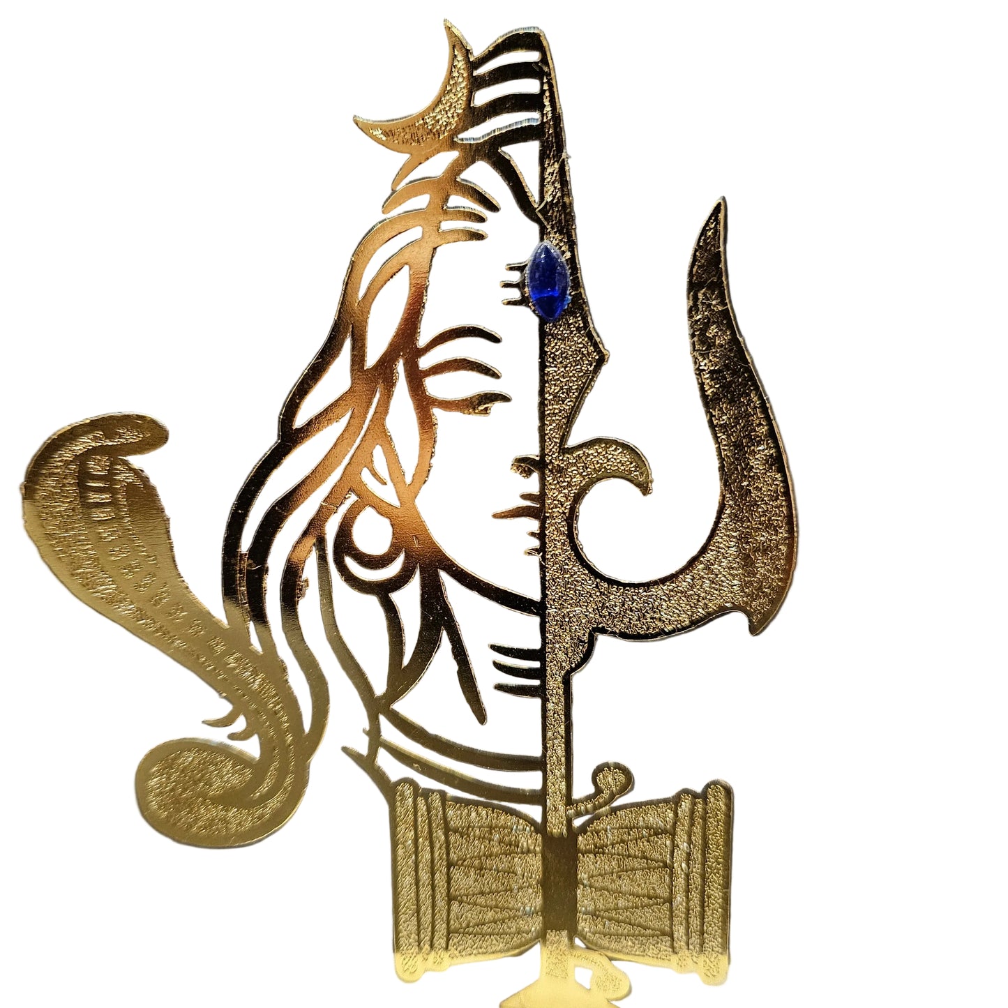 Lord Shiva Half face Figure Metallic Design modern showpiece for Home Decor
