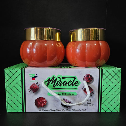 Miracle Exclusive collection 2 piece glass storage jars set with attractive design