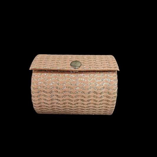 Bangle Organiser/Box Button Lock Portable Pink Bangle Storage Box Case with Dividers Container for Bangles Organizer for Women