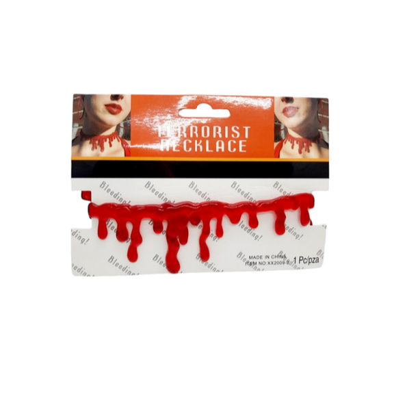 Blood Bleeding choker Necklace for Halloween Party
