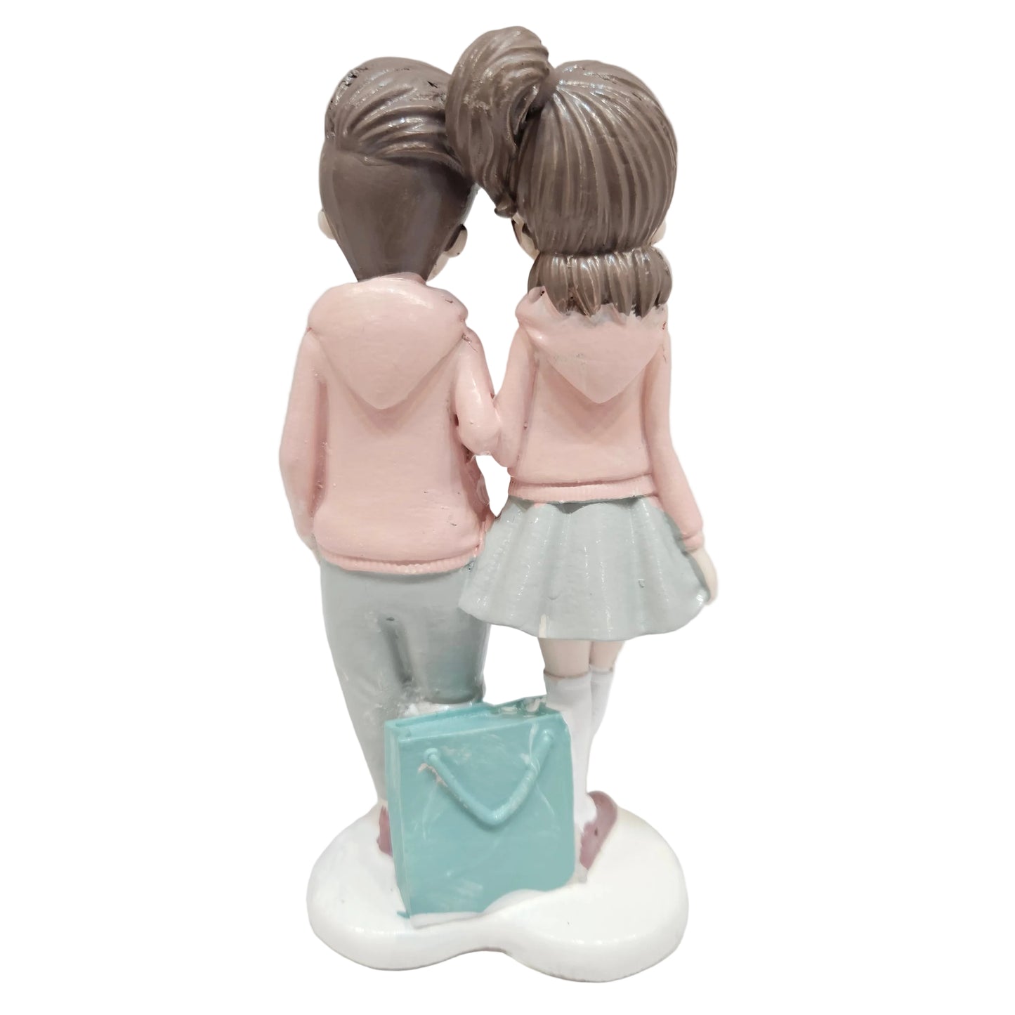 Romantic Love Couple Statue Showpiece Figurine for Valentine Day, Miniatures Couple Gift for Lover Boyfriend Girlfriend Husband Wife