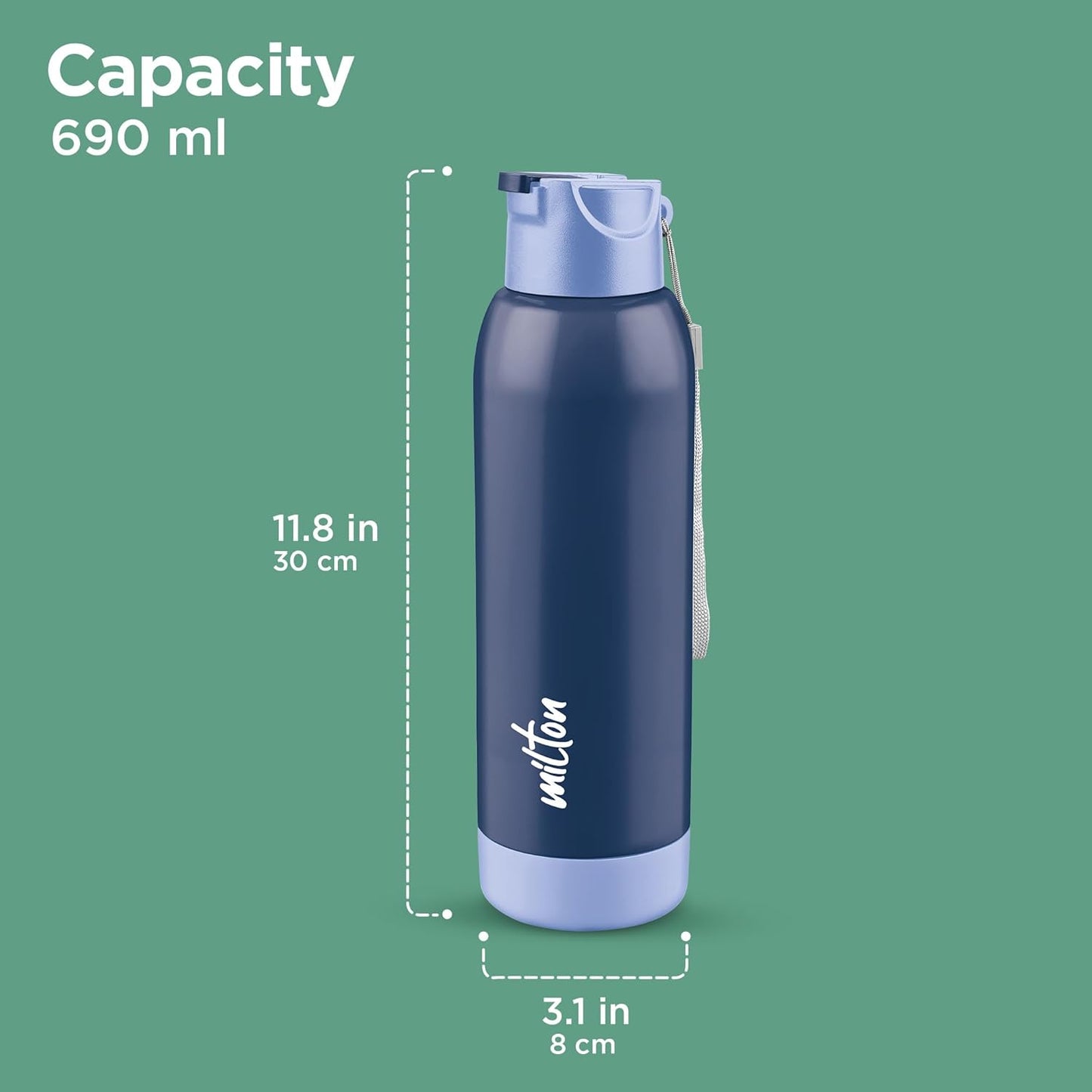 Milton Steel Swag 900 Stainless Steel Bottle Durable and user-friendly & easy to carry