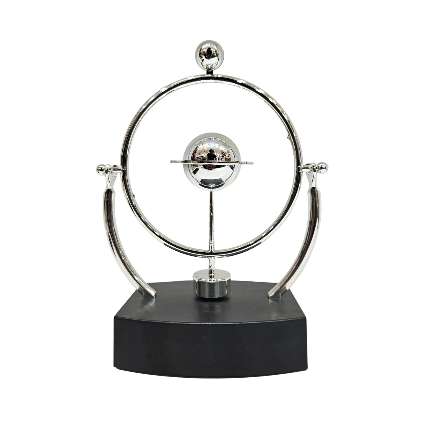 Kinetic Orbital Perpetual Motion Newton Pendulum Zinc Alloy Frame Physical Science Desk Toy Art for Office Home Decoration