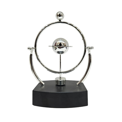 Kinetic Orbital Perpetual Motion Newton Pendulum Zinc Alloy Frame Physical Science Desk Toy Art for Office Home Decoration