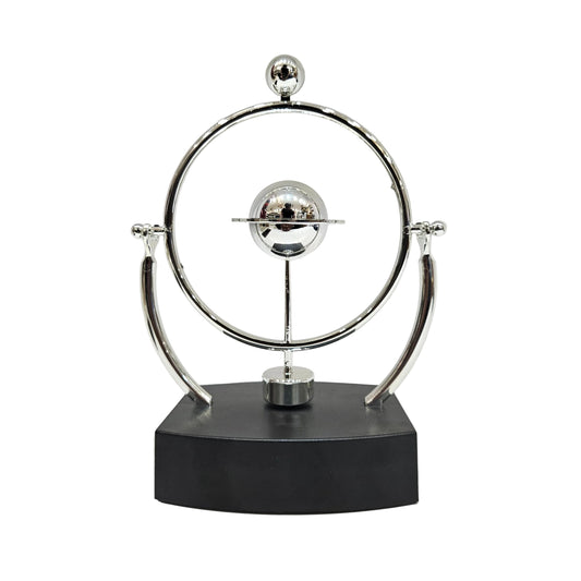 Kinetic Orbital Perpetual Motion Newton Pendulum Zinc Alloy Frame Physical Science Desk Toy Art for Office Home Decoration