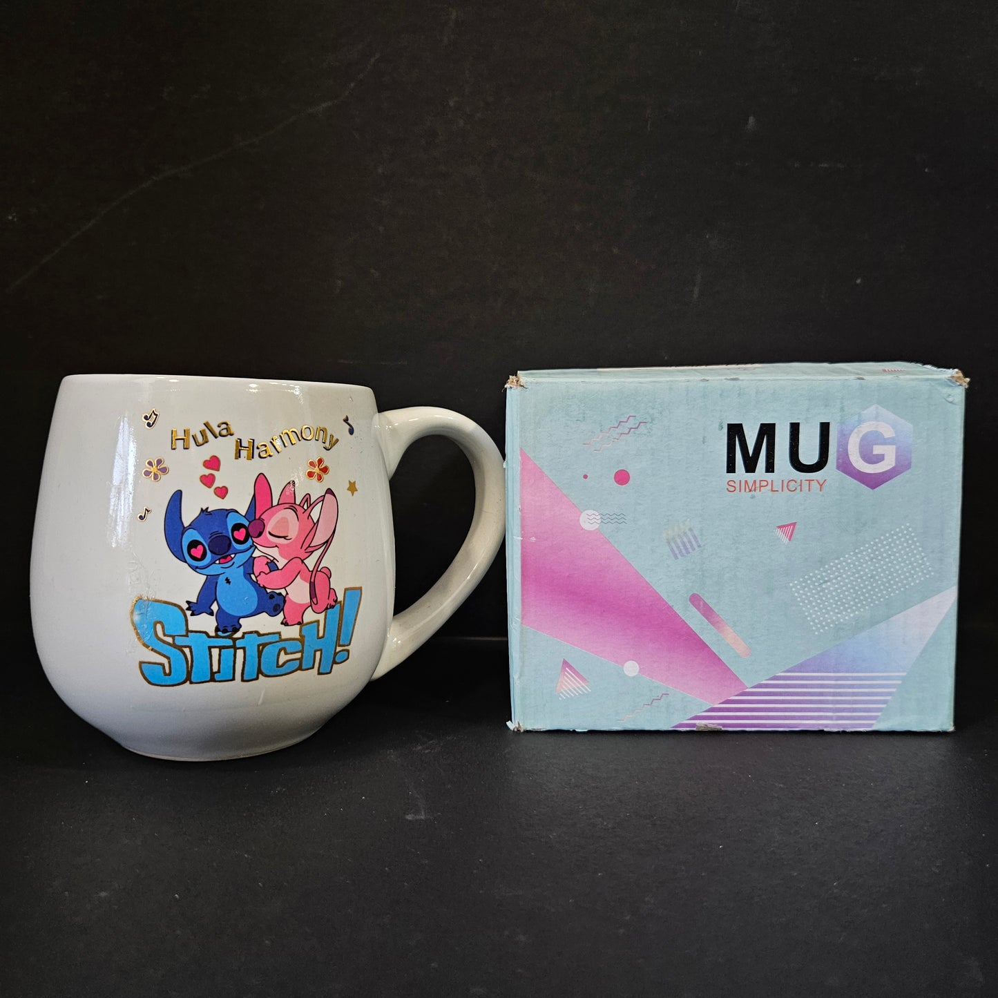 Hula harmony Stitch cartoon character printed Ceramic Simplicity mug