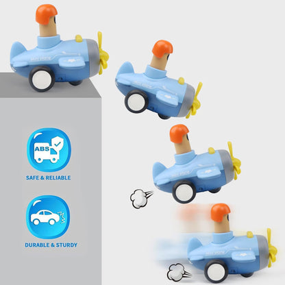 Press & Go Plane a colourful Push N Go Toy for kids. A safe, non-toxic, and realistic toy that's perfect as a birthday gift. Great for indoor and outdoor play for toddlers aged 1–6 years.