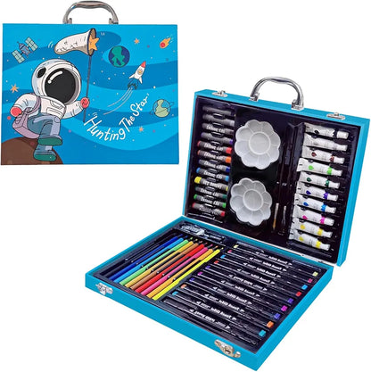 Watercolor Painting 53pcs Set Multifunctional Art Materials Learning Toy for Family Projects Creative Weekend Projects