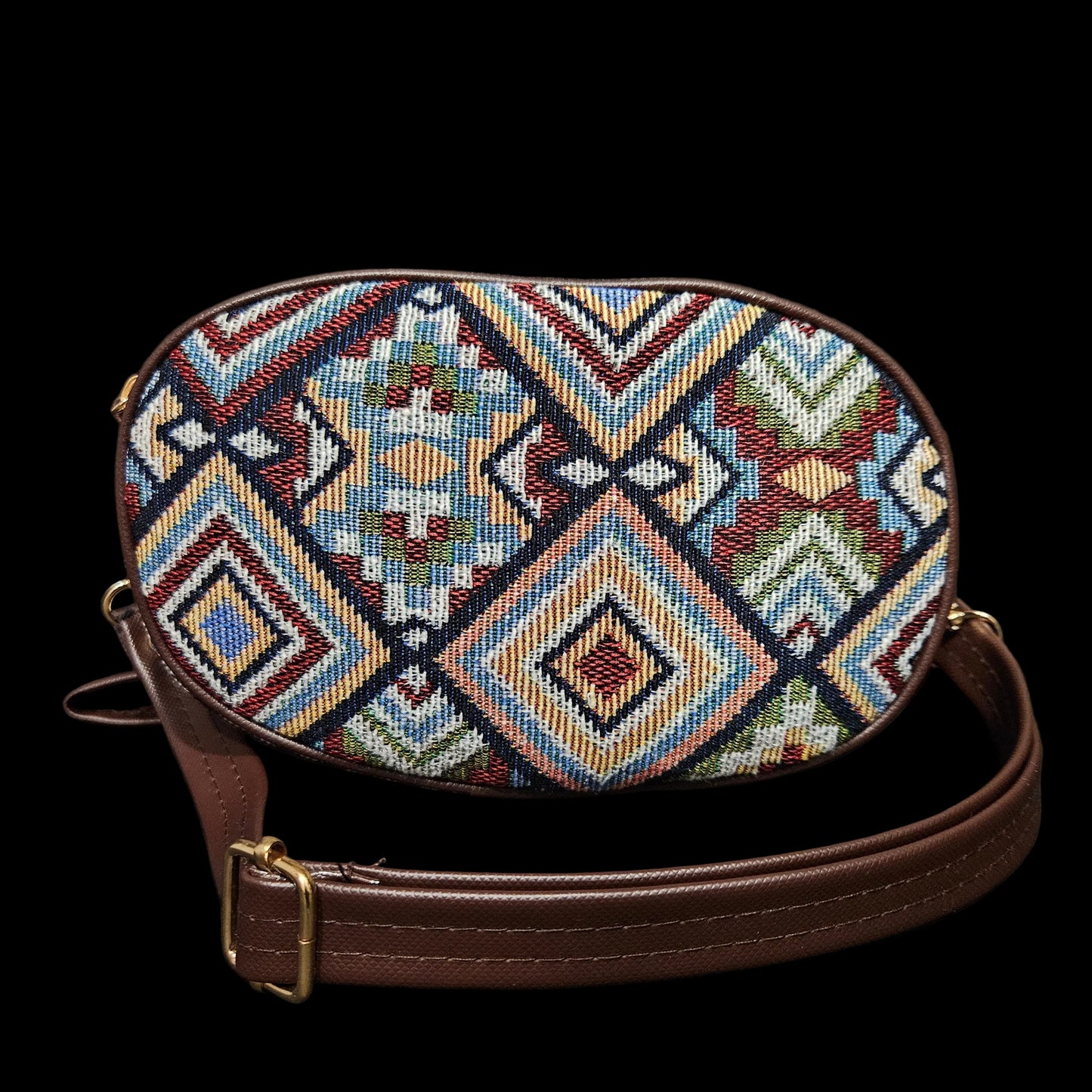 Handcrafted Printed Jute Sling Bag for Girls & Women