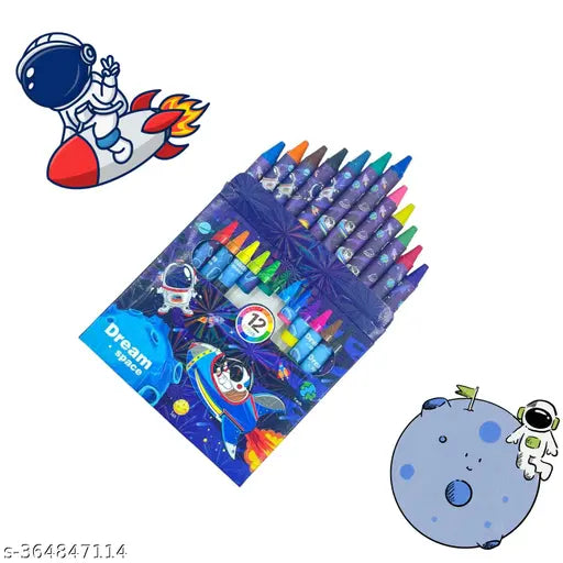 Dream space Crayons 12 colors perfect for kids return gifting