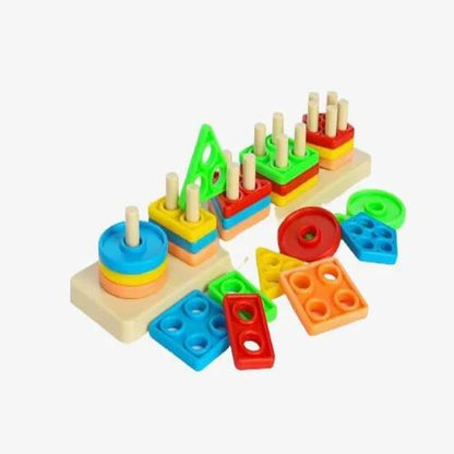 Revolving Kids Geometric Block Toy Child Age Group from 4 to 6 Years old