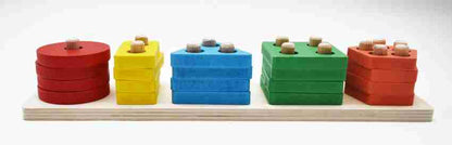 Wooden Geometric Sorting Board Kids Educational Toys For kids Learning And Brain Development