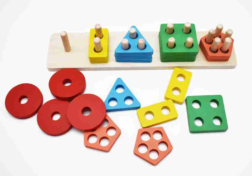 Wooden Geometric Sorting Board Kids Educational Toys For kids Learning And Brain Development