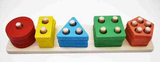 Wooden Geometric Sorting Board Kids Educational Toys For kids Learning And Brain Development