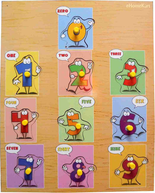 Educational Numerical Jigsaw Puzzles for Kids Learning Toys Kit peg Puzzle Board Game Educational Toy For kids Learning and Brain Development